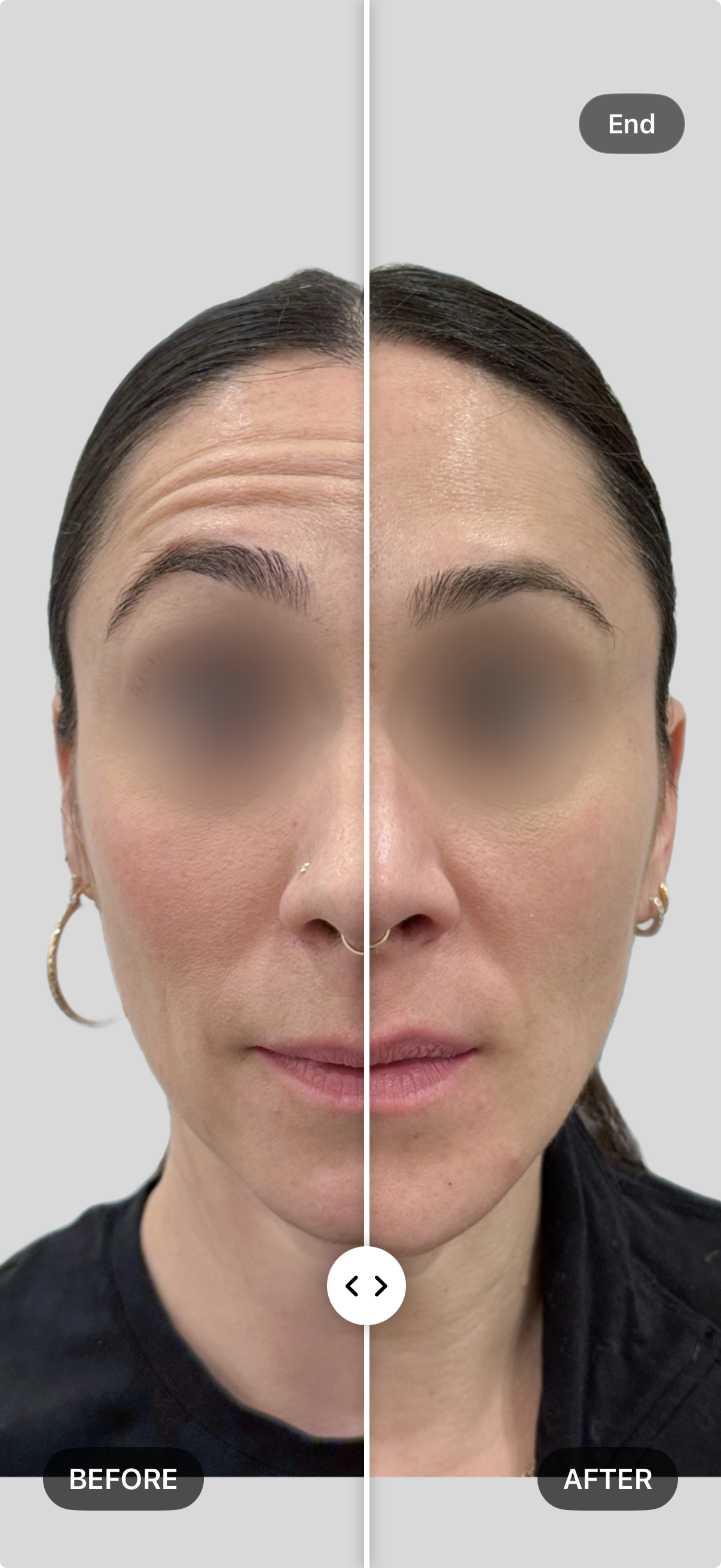 Full-screen presentation mode for in-room consultations