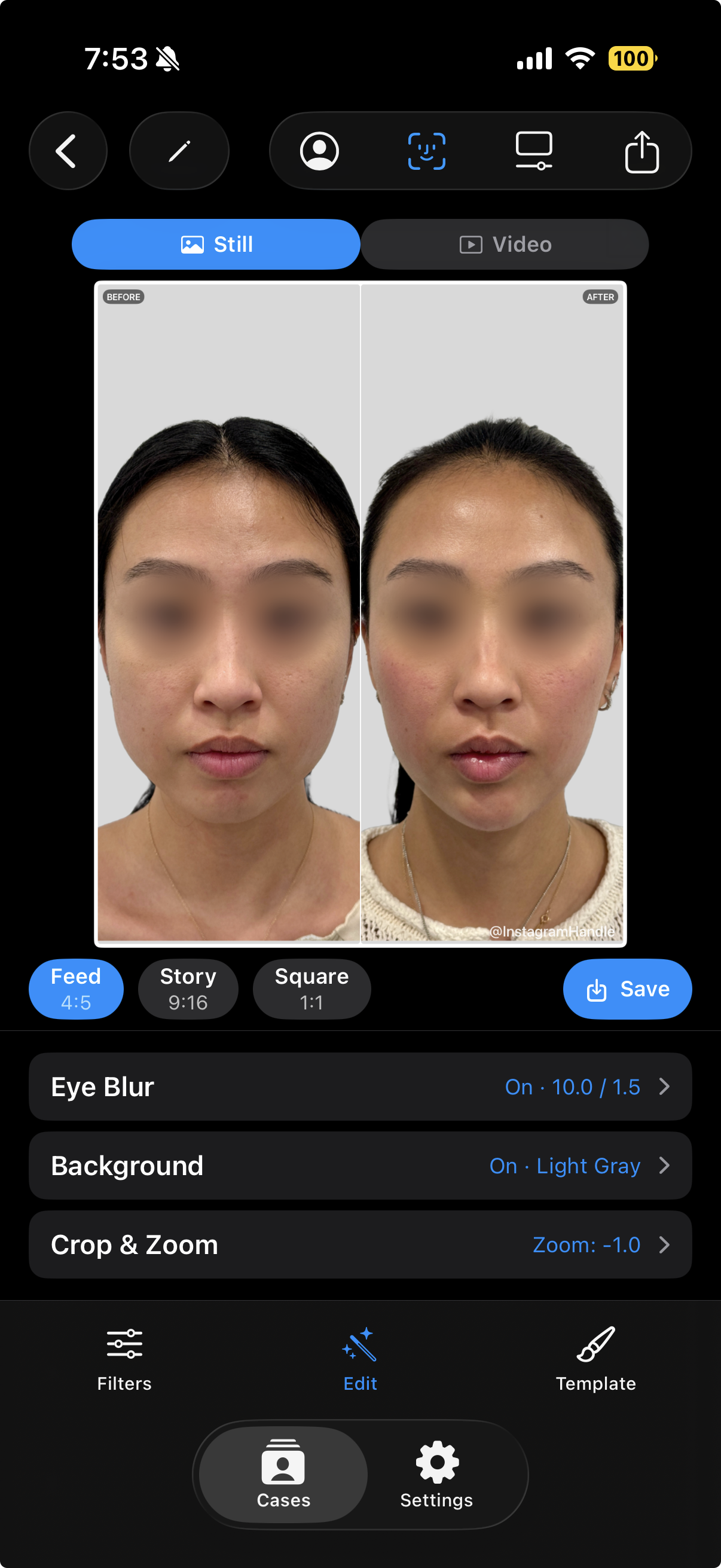 Branded template selection in Symetri
